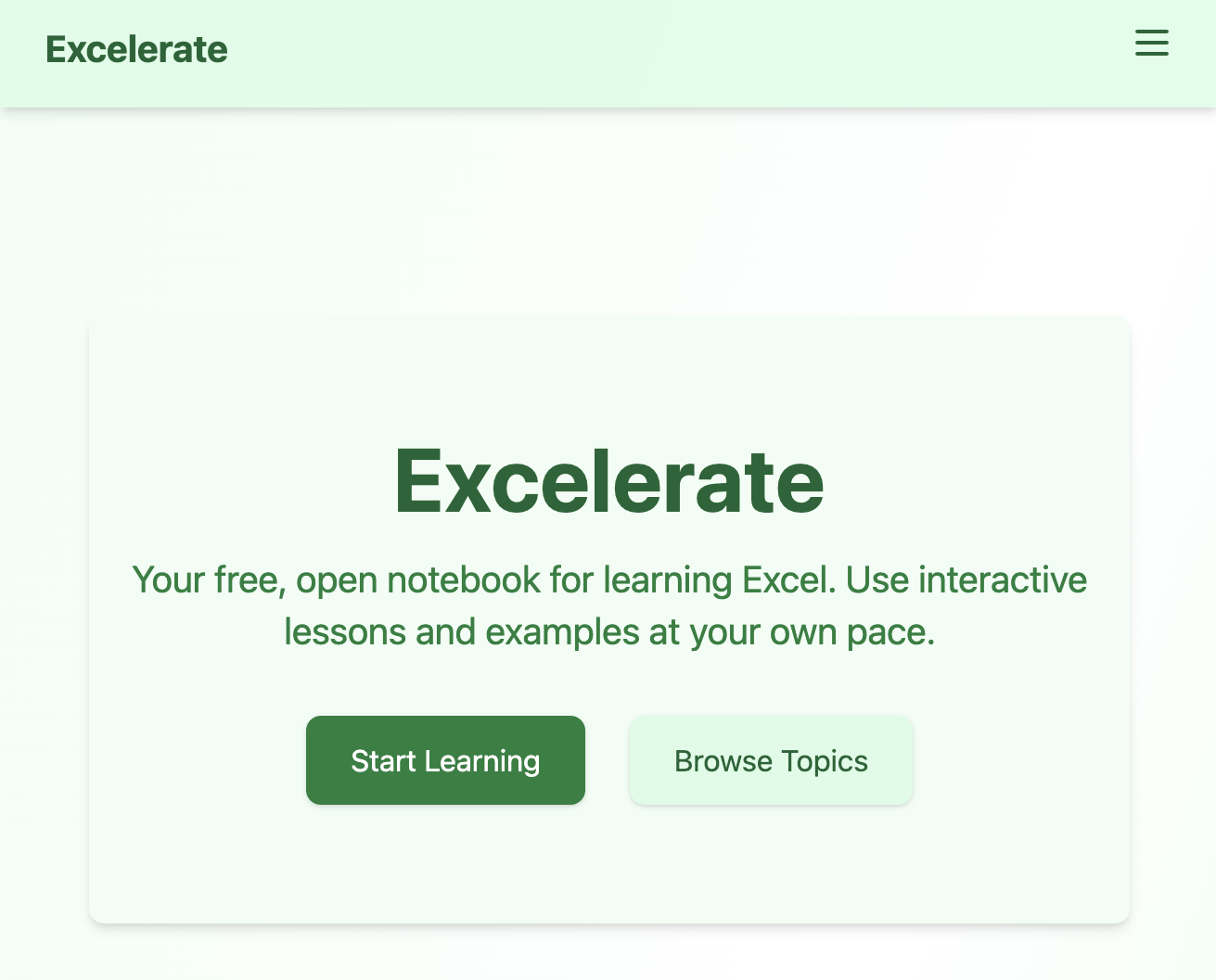 Excelerate preview