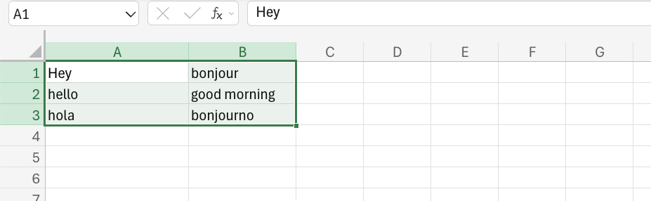 Excel Before Deleting Cells example