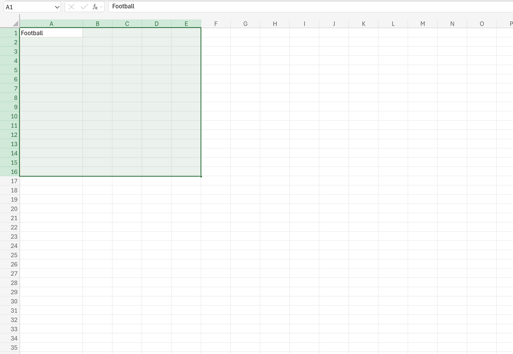 Drag and Mark a Range example